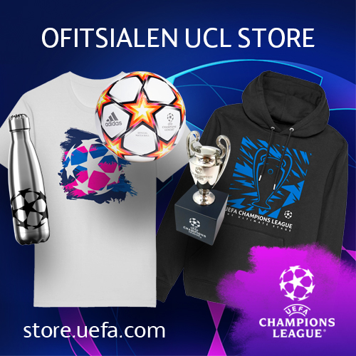 15% отстъпка на всички артикули в официалния UEFA Champions League Store