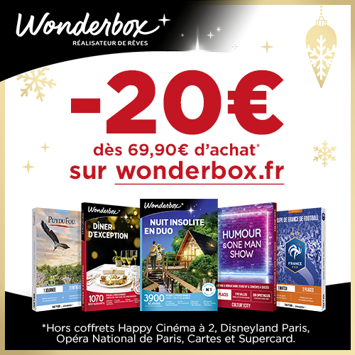 20€ offerts sur Wonderbox.fr !